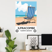 Ilfracombe North Devon reisposter Poster (Thuiskantoor)