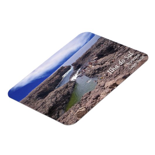 Ilha do Sal - Natuurlijke pool van Buracona - Magneet (Linkerzijde)