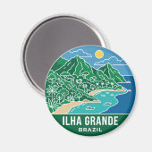 Ilha Grande Brazilië Magneet (Voorkant / Achterkant)