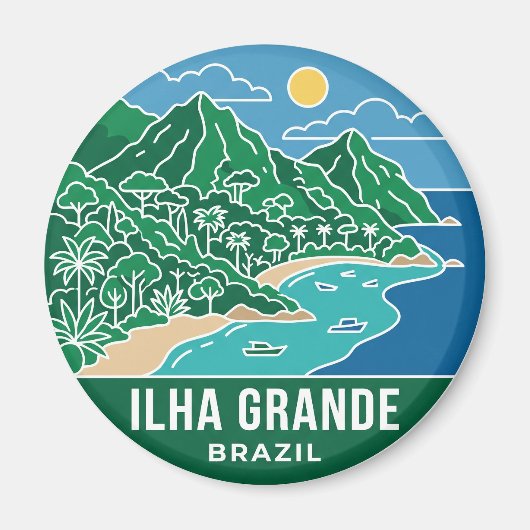 Ilha Grande Brazilië Magneet (Voorkant)