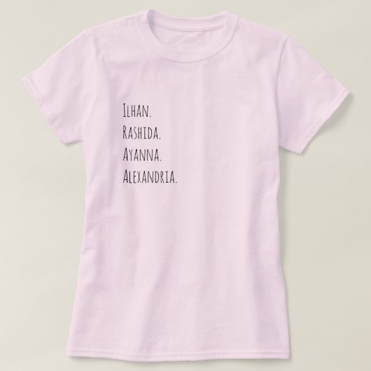 Ilhan. Ayanna. Rashida. Alexandrië. T-shirt (Design voorkant)