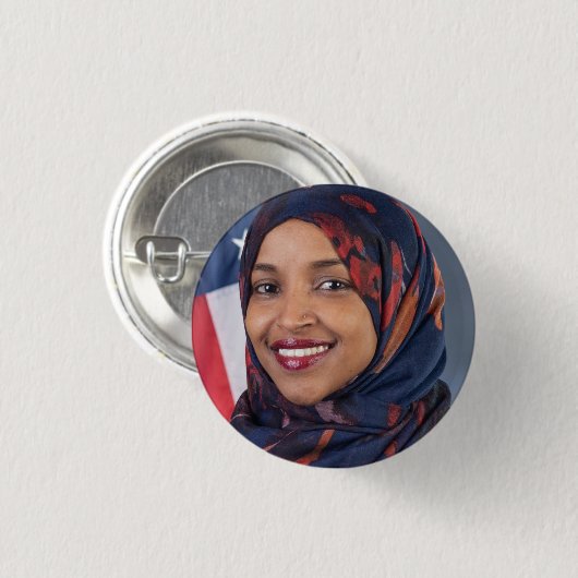 Ilhan Omar Button (Voorkant /achterkant)