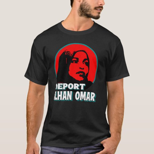 ILHAN OMAR VERWIJDEREN T-SHIRT (Voorkant)