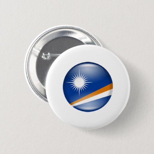 Ilhas Marshall Ronde Button 5,7 Cm (Voorkant /achterkant)