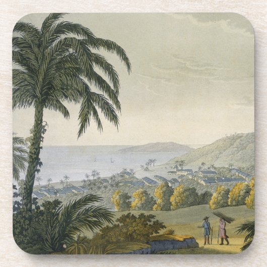 Ilheus (kleurgraving) onderzetter (Voorkant)