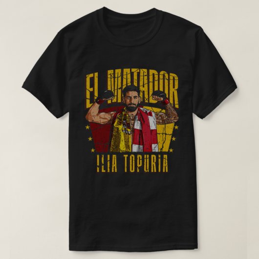 Ilia Topuria El Matador Tshirt (Design voorkant)