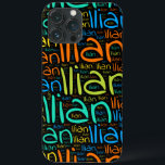 Ilian Case-Mate iPhone Case<br><div class="desc">Iliaans. Show en draag deze populaire, mooie mannelijke voornaam die is ontworpen als kleurrijke tekstwolk gemaakt van horizontale en verticale krommende typografie van handletters in verschillende maten en schattige verse kleuren. Draag je positieve franse naam of show de wereld waar je van houdt of waar je van houdt. Merk met...</div>