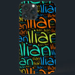 Ilian Case-Mate iPhone Case<br><div class="desc">Iliaans. Show en draag deze populaire, mooie mannelijke voornaam die is ontworpen als kleurrijke tekstwolk gemaakt van horizontale en verticale krommende typografie van handletters in verschillende maten en schattige verse kleuren. Draag je positieve franse naam of show de wereld waar je van houdt of waar je van houdt. Merk met...</div>