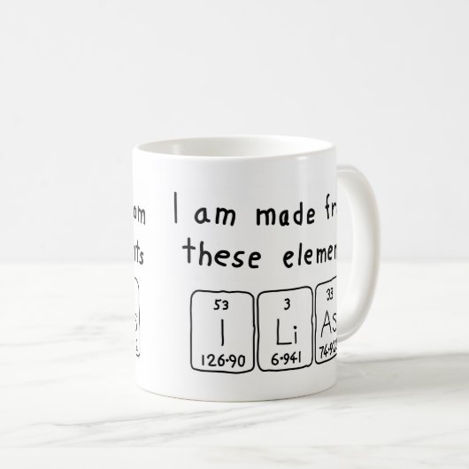 Ilias periodieke lijstnaam mok (Voorkant rechts)