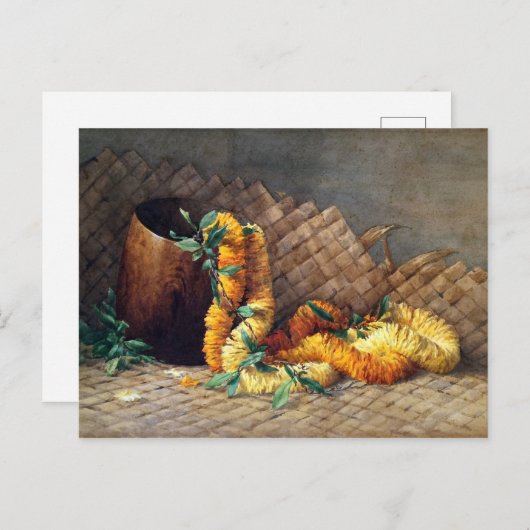 Ilima Lei en Calabash Briefkaart (Voorkant / Achterkant)