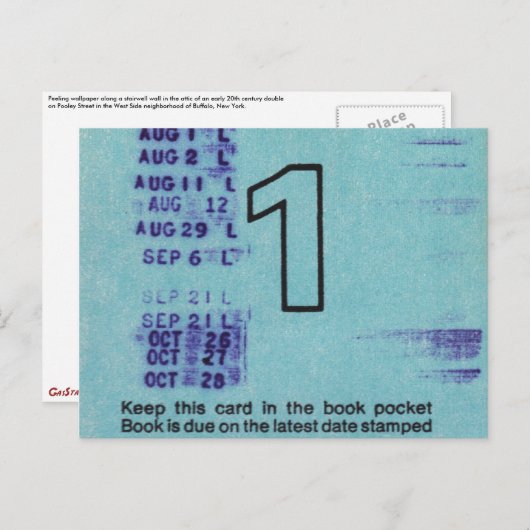 Ilium Public Library Card nr. 1 Briefkaart (Voorkant / Achterkant)