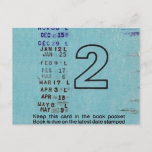 Ilium Public Library Card nr. 2 Briefkaart