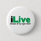 iLive-transplantatie Ronde Button 5,7 Cm (Voorkant)
