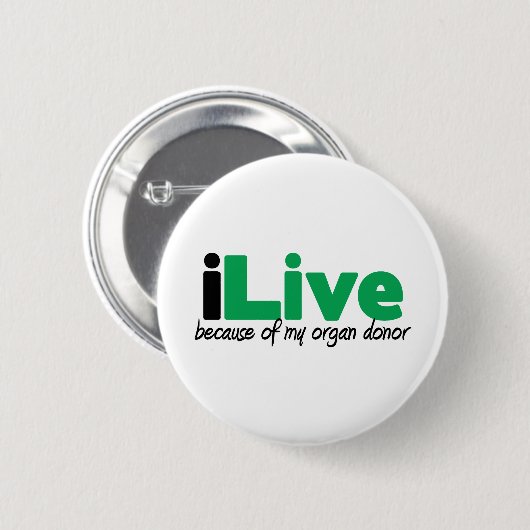 iLive-transplantatie Ronde Button 5,7 Cm (Voorkant /achterkant)