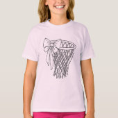 I'll Always Be Your Biggest Fan Basketball Bow T-shirt (Voorkant)