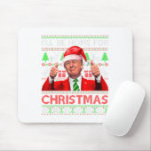 Ill Be Home For Christmas Santa Trump Xmas Pajama  Muismat (Met muis)