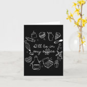 I'll Be In My Office Funny Baking Home Baker Cooki Kaart (Gele Bloem)