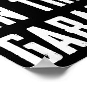 Ill Be In The Garage Funny Sarcastic Mechanic Work Poster (Hoek)