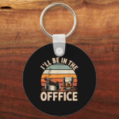 I'll Be In The Office Cigar - Bourbon Whiskey Dad  Sleutelhanger (Voorkant)