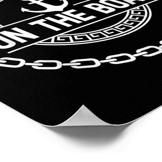 Ill Be On The Boat Funny Yacht Ship Captain Boatin Poster (Hoek)