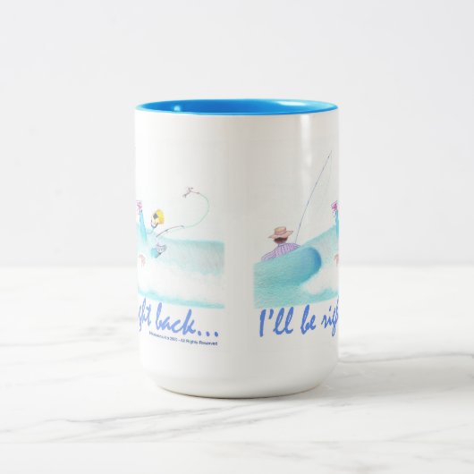 I'll Be Right Back  Tweekleurige Koffiemok (Center)