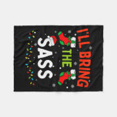 I'll Bring The S Funny Family Matching Christmas  Fleece Deken (Voorkant (Horizontaal))