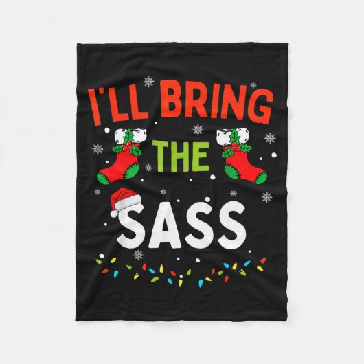 I'll Bring The S Funny Family Matching Christmas  Fleece Deken (Voorkant)