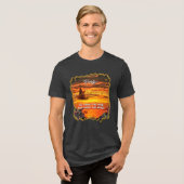 I'll bring the wine Sunset 2584 Tri-Blend Shirt (Voorkant volledig)