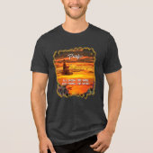 I'll bring the wine Sunset 2584 Tri-Blend Shirt (Voorkant)