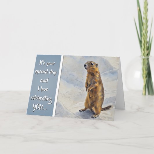 I'll Celebrate Anything - Birthday Card Kaart (Voorkant)