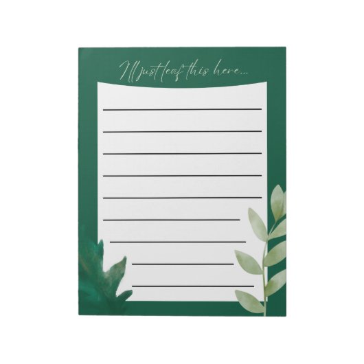 I'll Just Leaf This Here... Notepad Notitieblok (Linkerzijde)