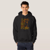 I'll Just Wait Until It's Quiet Scary Skeleton Te Hoodie (Voorkant volledig)
