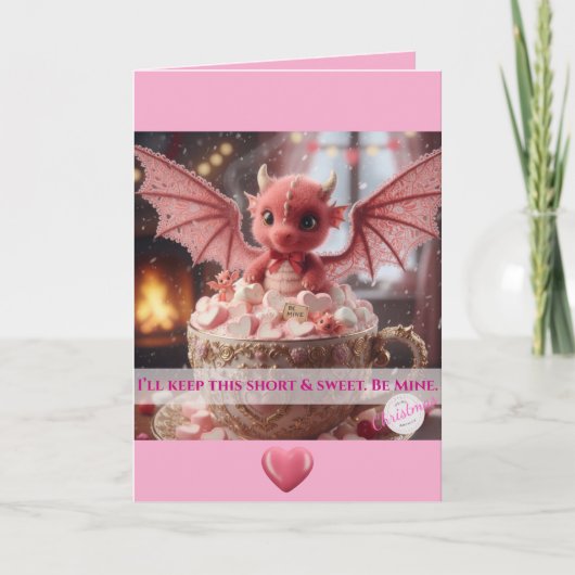 I'll Keep This Short & Sweet. Be Mine. V-day Card Kaart (Voorkant)