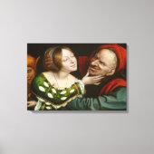 Ill-Matched Lovers (door Massys van Quentin) Canvas Afdruk (Voorkant)
