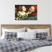Ill-Matched Lovers (door Massys van Quentin) Canvas Afdruk (Insitu (Slaapkamer))
