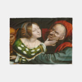 Ill-Matched Lovers (door Massys van Quentin) Fleece Deken (Voorkant (Horizontaal))