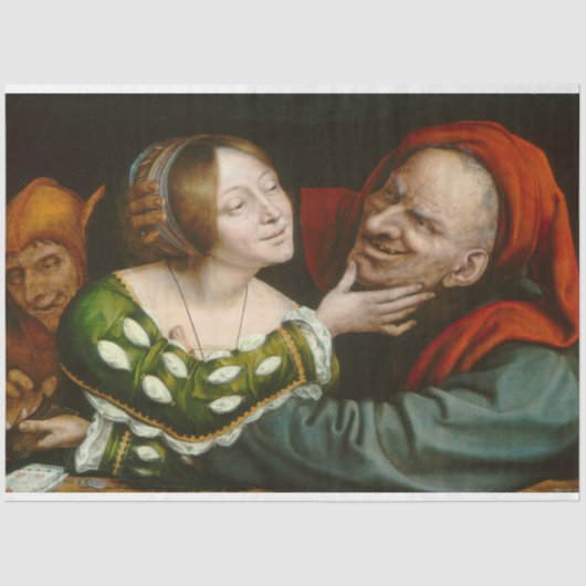 Ill-Matched Lovers (door Massys van Quentin) Tissuepapier (Voorkant)