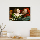 Ill-Matched Lovers, Quentin Massys Fine Art Poster (Keuken)