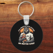 Ill Protect You Kitten Alpha Wolf Funny Gr Sleutelhanger (Voorkant)