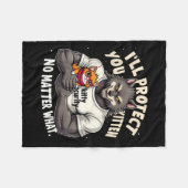 Ill Protect You Kitten Alpha Wolf Grappige quote z Fleece Deken (Voorkant (Horizontaal))