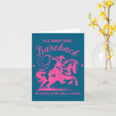 I'll Ride You Bareback If You're Hung Like A Horse Kaart (Gele Bloem)