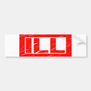 Ill Stamp Bumpersticker