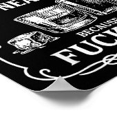 I'll Take My Whisky Neat Because For Ice  Poster (Hoek)