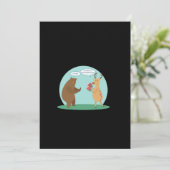 I'll With My Bear Hands Oh Deer Funny Creative Sty Feestdagenkaart (Staand voorkant)