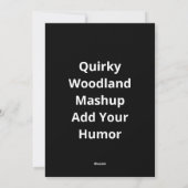 I'll With My Bear Hands Oh Deer Funny Creative Sty Feestdagenkaart (Achterkant)