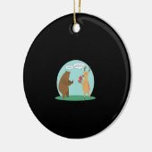 I'll With My Bear Hands Oh Deer Funny Creative Sty Keramisch Ornament (Links)