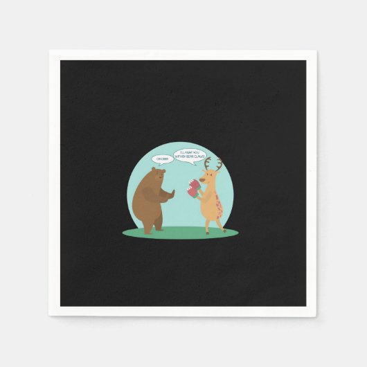 I'll With My Bear Hands Oh Deer Funny Creative Sty Servet (Voorkant)