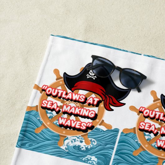 illegaal geciteerd strandlaken (In situ)