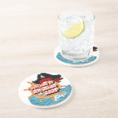 illegaal geciteerd zandsteen onderzetter (Zijkant)