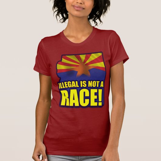 Illegaal is geen Race T-shirt (Voorkant)